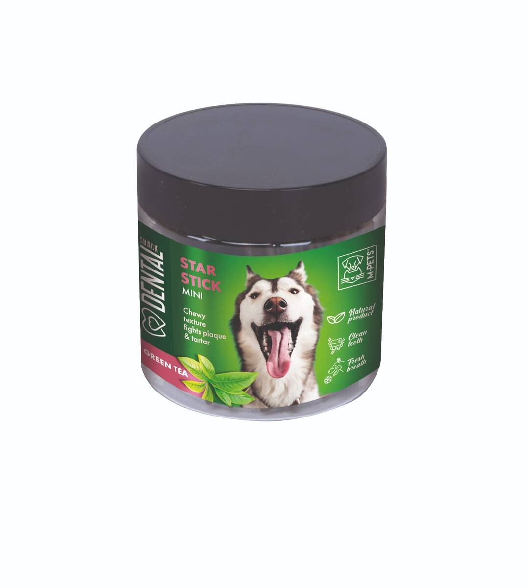 M-PETS DENTAL SNACK GREEN TEA STAR STICK MINI ÖDÜL 110GR