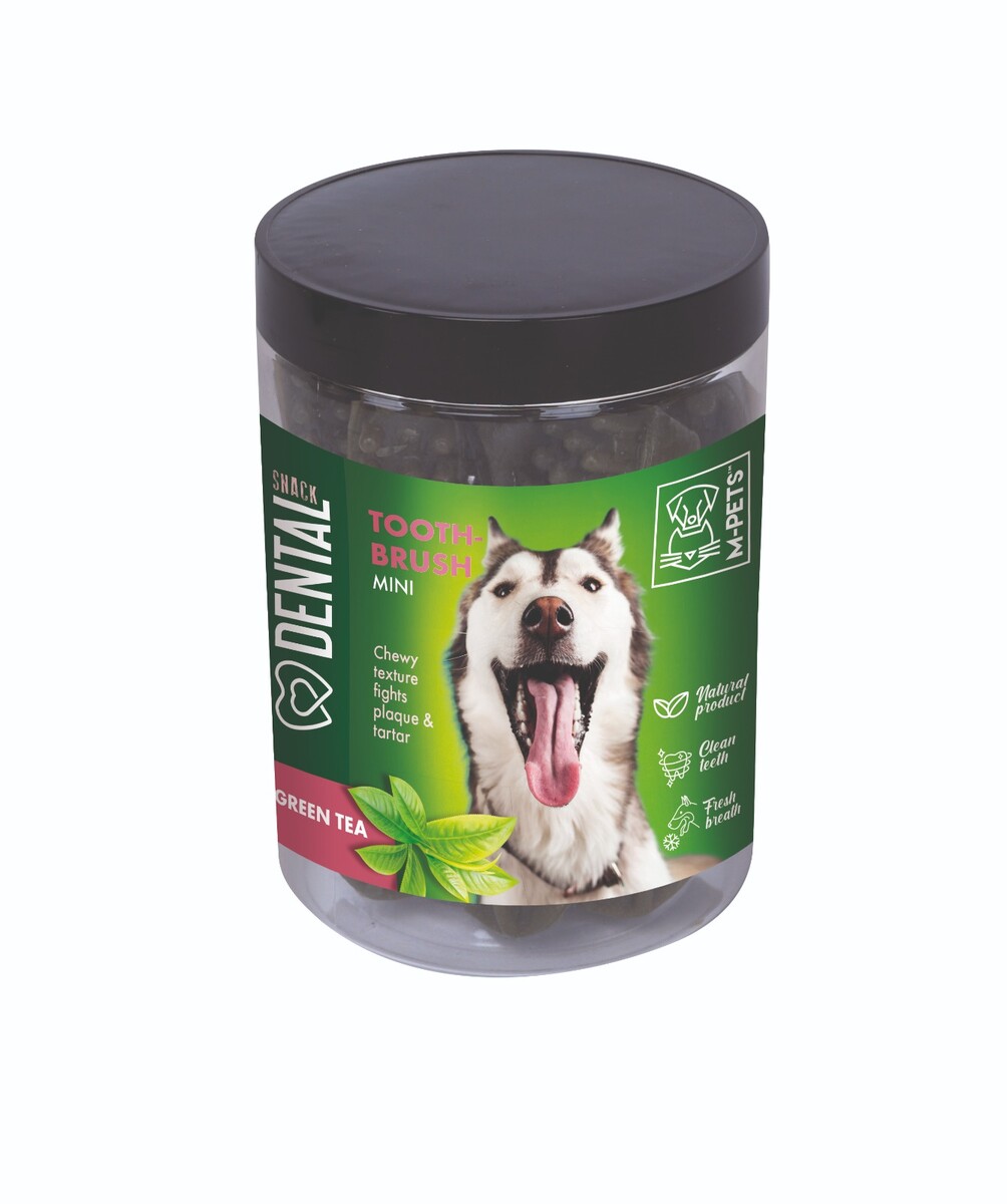 - M-PETS DENTAL SNACK GREEN TEA TOOTH BRUSH MINI ÖDÜL 200GR  - M-PETS DENTAL SNACK GREEN TEA TOOTH BRUSH MINI ÖDÜL 200GR