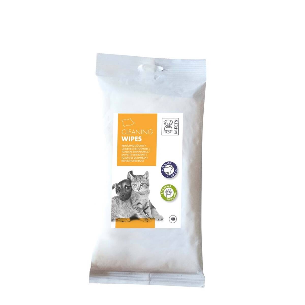 M-PETS KEDİ KÖPEKLER İÇİN TEM.MENDİLİ 40LI