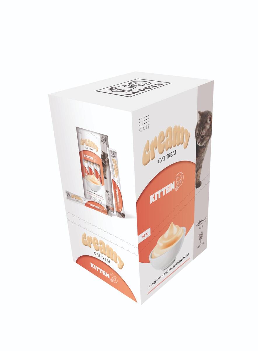 M-PETS KITTEN FONKSİYONEL CREAMY KEDİ ÖDÜL 4X15GR