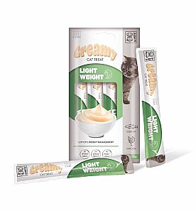 M-PETS LIGHT WEIGHT FONKSİYONEL CREAMY KEDİ ÖDÜL 4X15GR