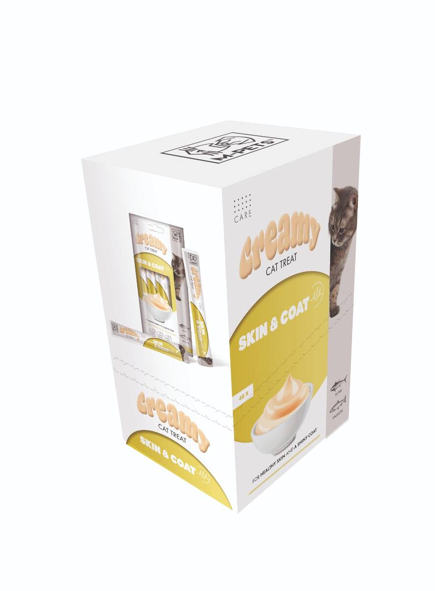 M-PETS SKIN&COAT FONKSİYONEL CREAMY KEDİ ÖDÜL 4X15GR M-PETS SKIN&COAT FONKSİYONEL CREAMY KEDİ ÖDÜL 4X15GR