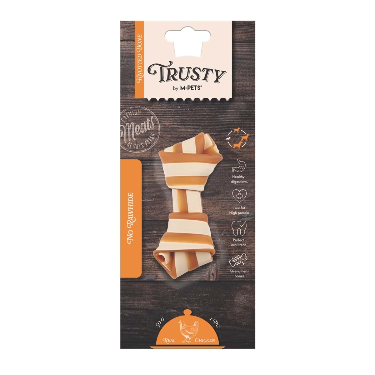 M-PETS TRUSTY CHICKEN TATLI PATATESLİ ÖDÜL 50GR/11,5CM - Thumbnail