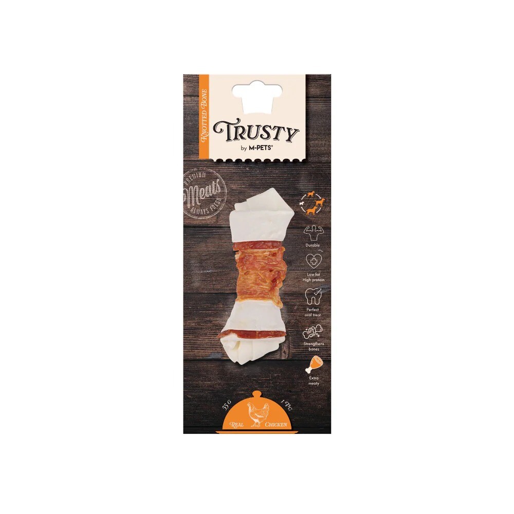 - M-PETS TRUSTY EXTRA CHICKEN DÜĞÜMLÜ KEMİK 550GR/12,7CM  - M-PETS TRUSTY EXTRA CHICKEN DÜĞÜMLÜ KEMİK 550GR/12,7CM