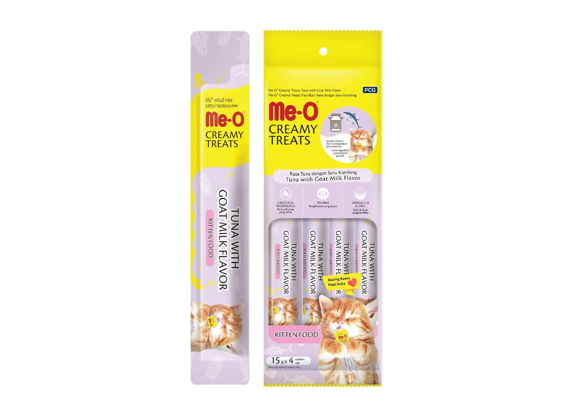 - ME-O CREAMY CAT TREATS KITTEN KITTEN TUNA WITH GOAT MILK FLAVOUR 12'Lİ  - ME-O CREAMY CAT TREATS KITTEN KITTEN TUNA WITH GOAT MILK FLAVOUR 12'Lİ