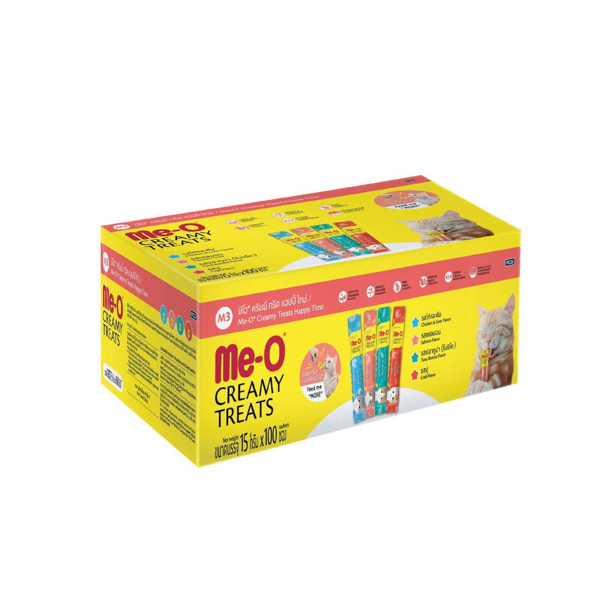  - ME-O CREAMY TREAT MUTLULUK MİX-M3 100X15GR 100'LÜ