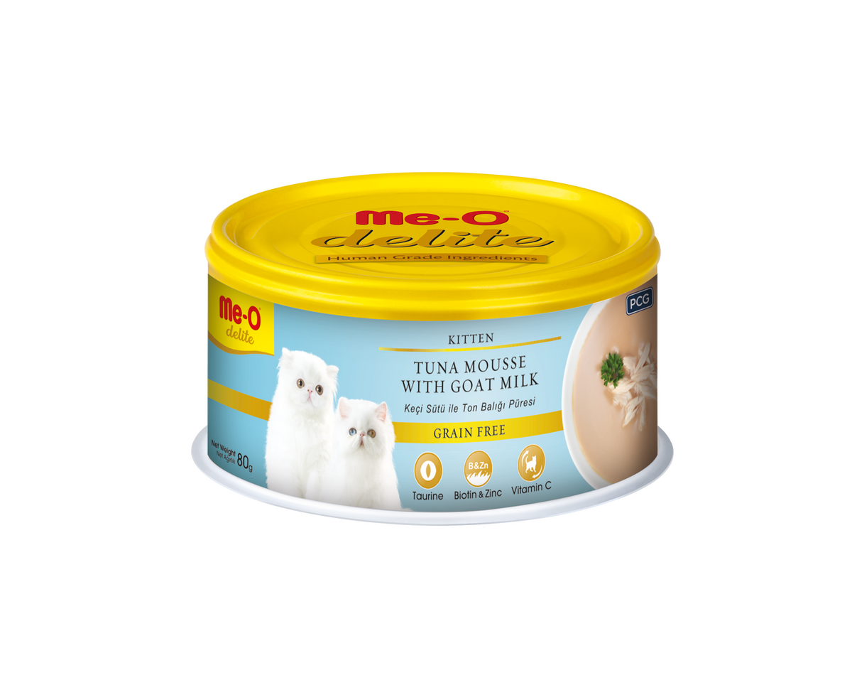  - ME-O DELITE KEÇİ SÜTÜ-TON BAL.PÜRE KEDİ KON.80GR 24'LÜ