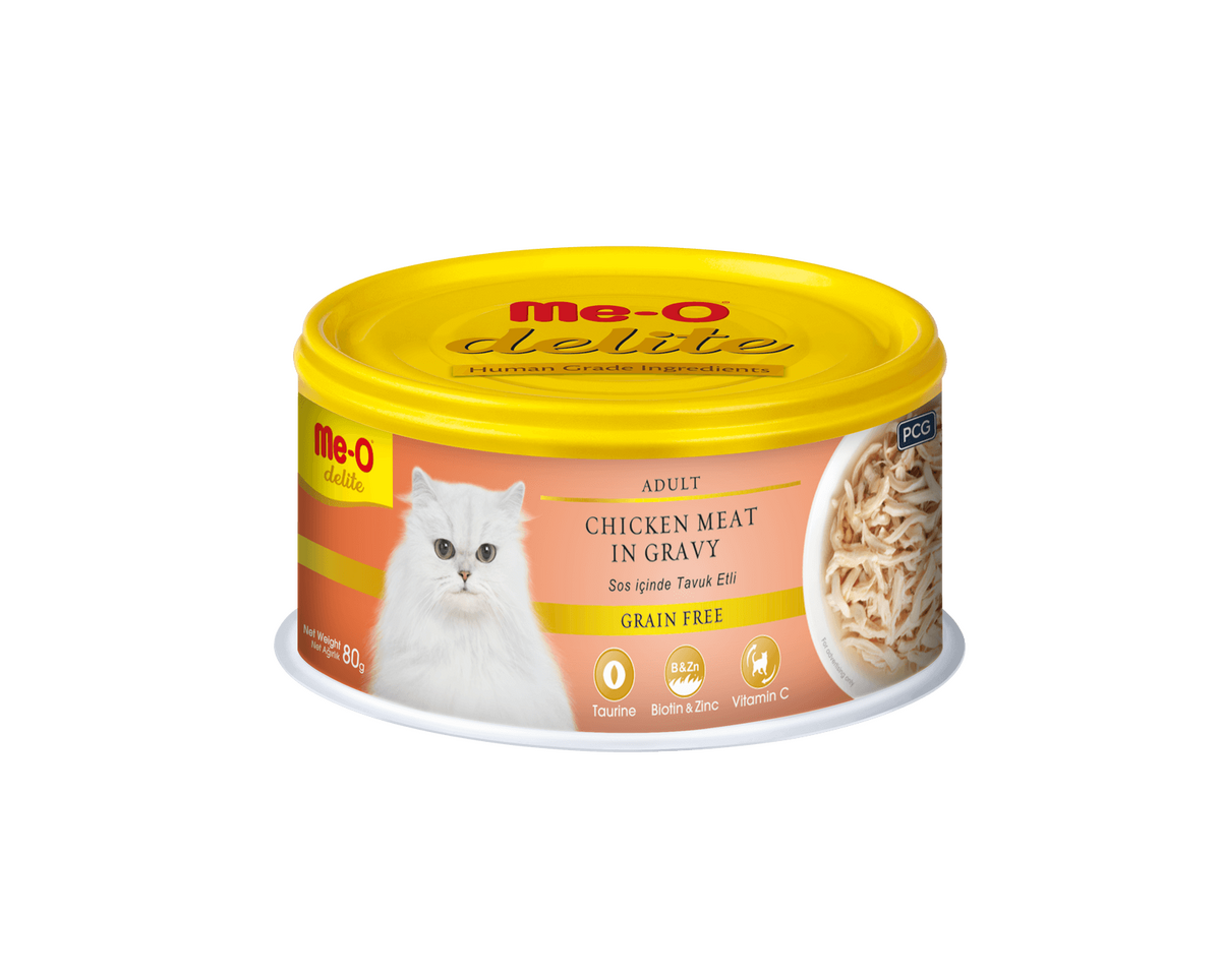 ME-O DELITE TAVUK ETLİ KEDİ KONSERVE 80GR 24'LÜ