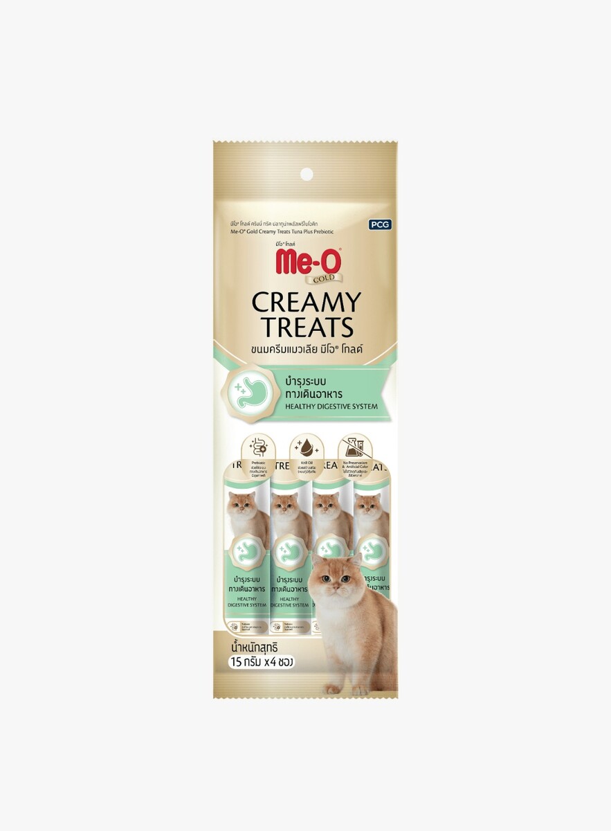  - ME-O GOLD CREAMY TREATS TON BAL.İLAVE PROBİYOTİK 4X15GR 12'Lİ