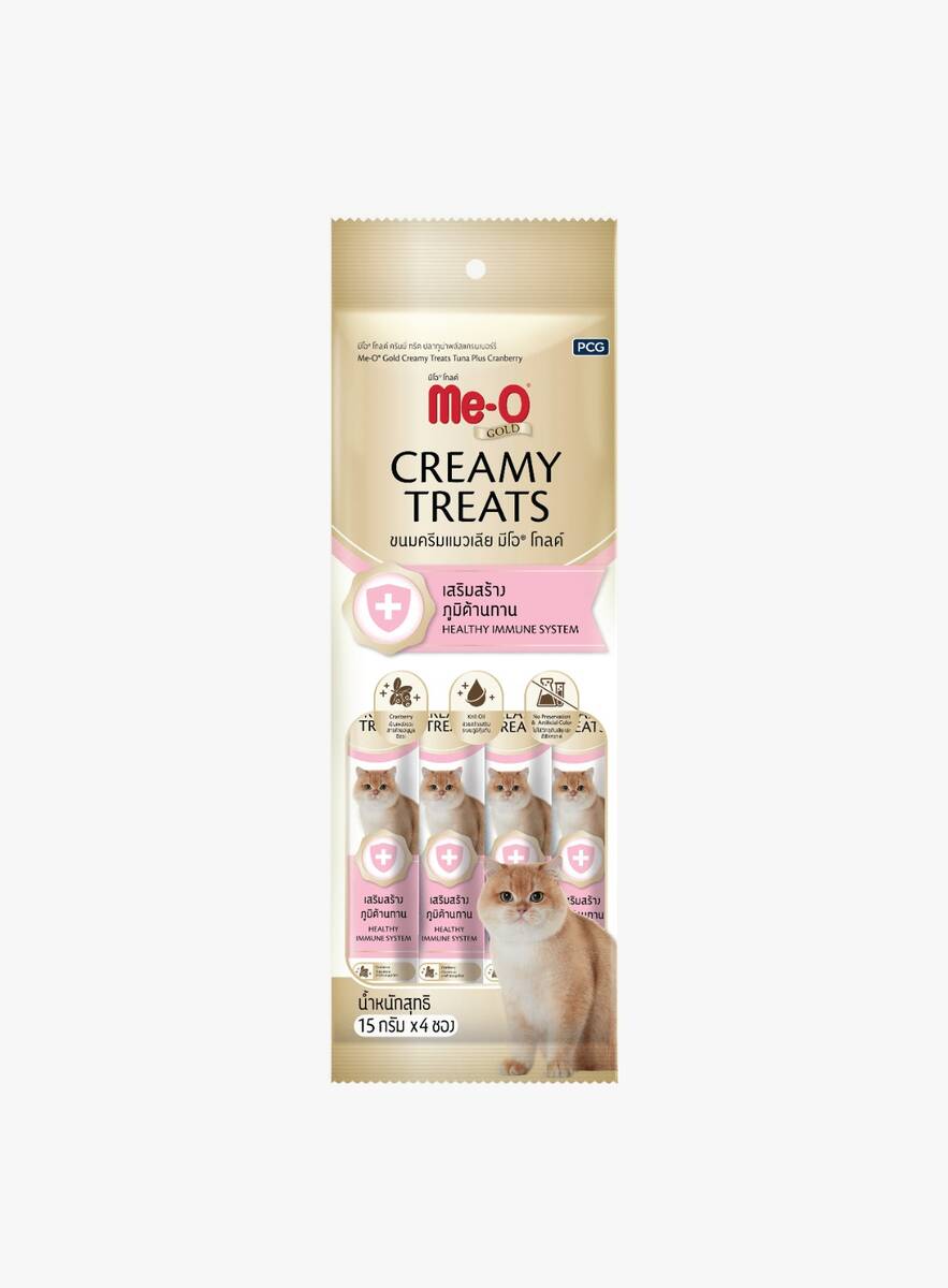 ME-O GOLD CREAMY TREATS TON BAL.İLAVE TURNA YEMİŞİ 25'Lİ