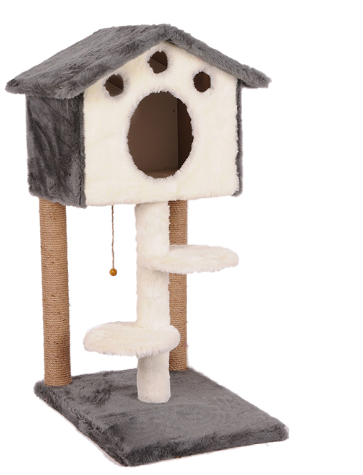  - MERDİVENLİ KULUBE 98CM GRİ