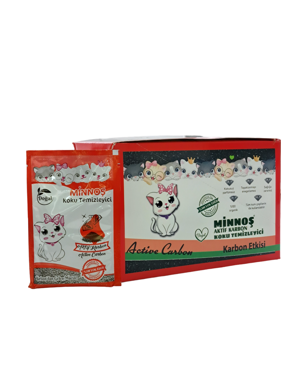  - MİNNOŞ KUM KOKU TEMİZLEYİCİ AKTİF KARBON 20'Lİ