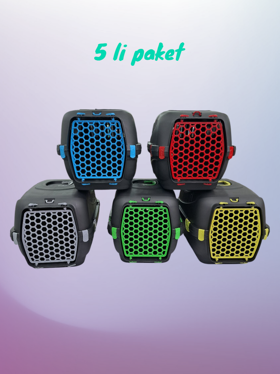  - MİO TAŞIMA KABI ORTA SİYAH 5'Lİ PAKET