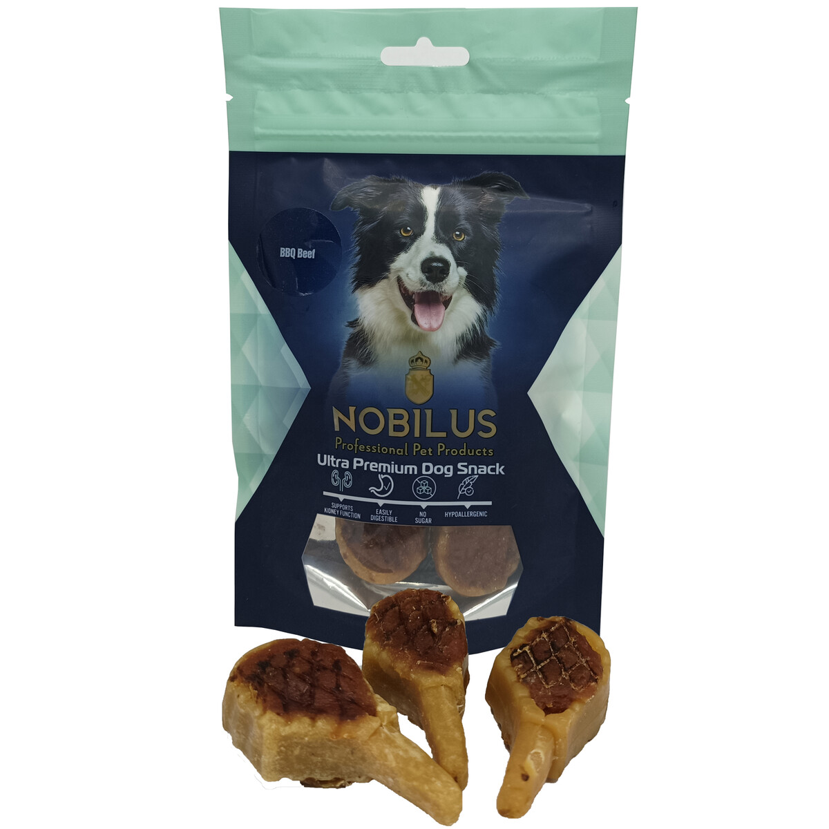  - NOBILUS BBQ BEEF DOG SNACK
