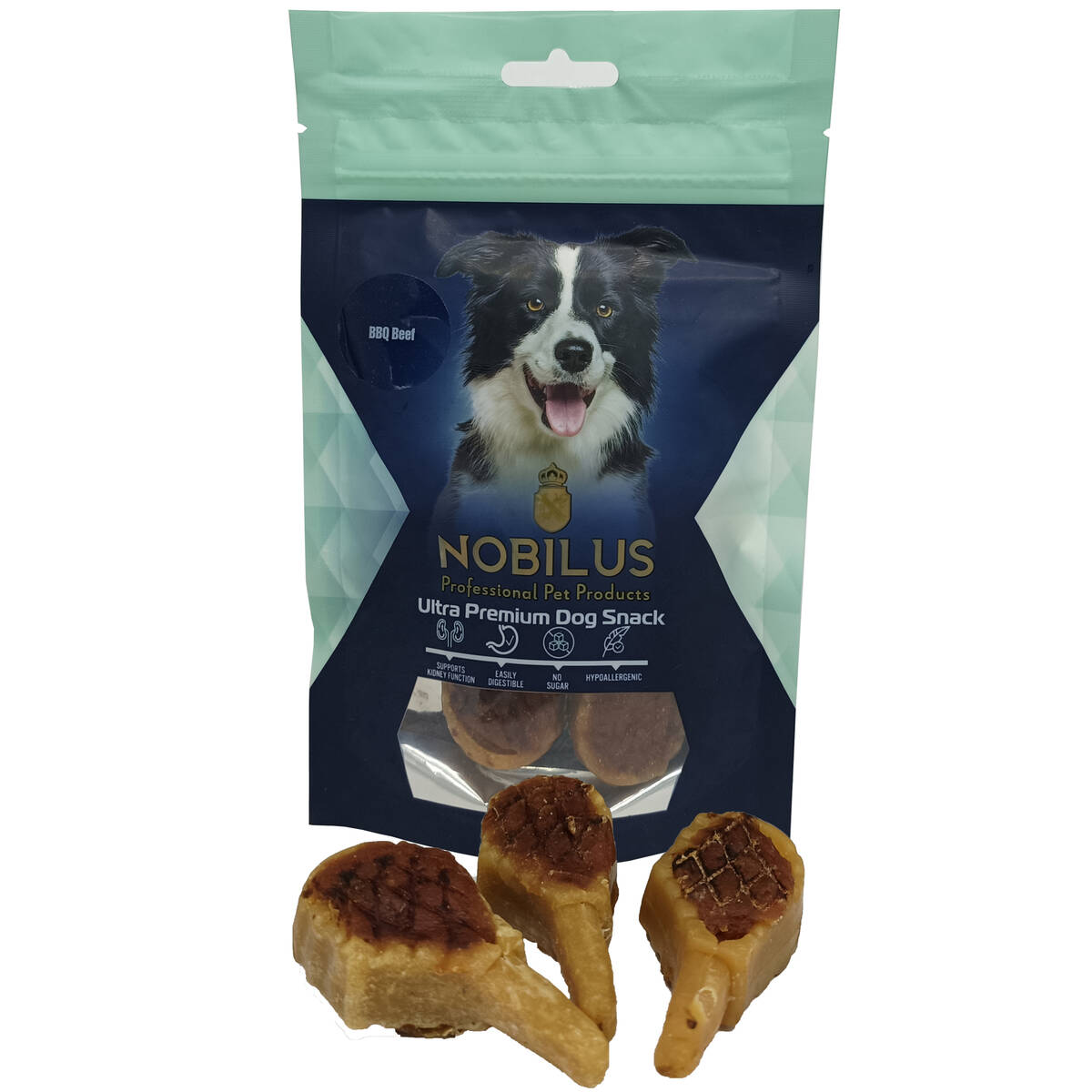 NOBILUS BBQ BEEF DOG SNACK