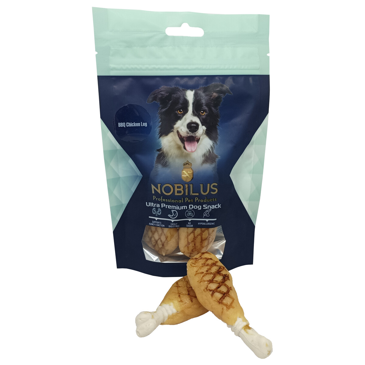  - NOBILUS BBQ CHICKEN LEG DOG SNACK