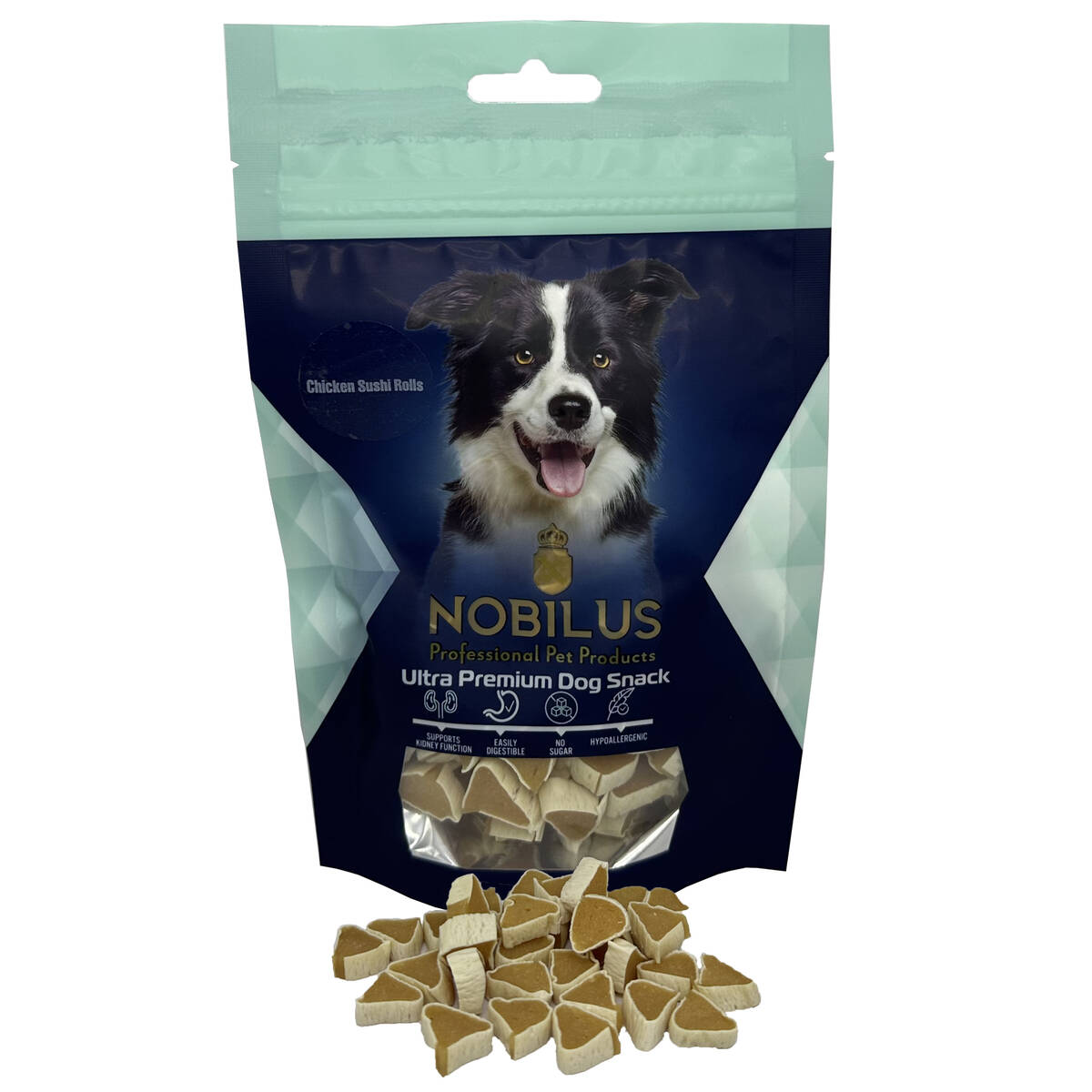 NOBILUS CHICKEN SUSHI ROLLS DOG SNACK