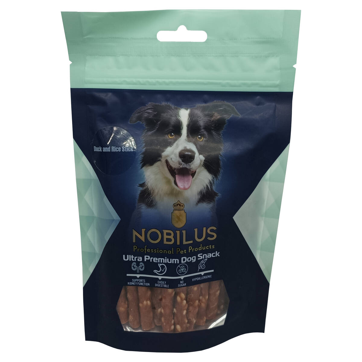NOBILUS DUCK AND RİCE STİCK DOG SNACK