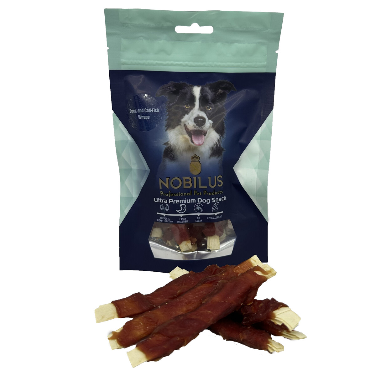  - NOBILUS DUCK NAD COD-FİSH WRAPS DOG SNACK
