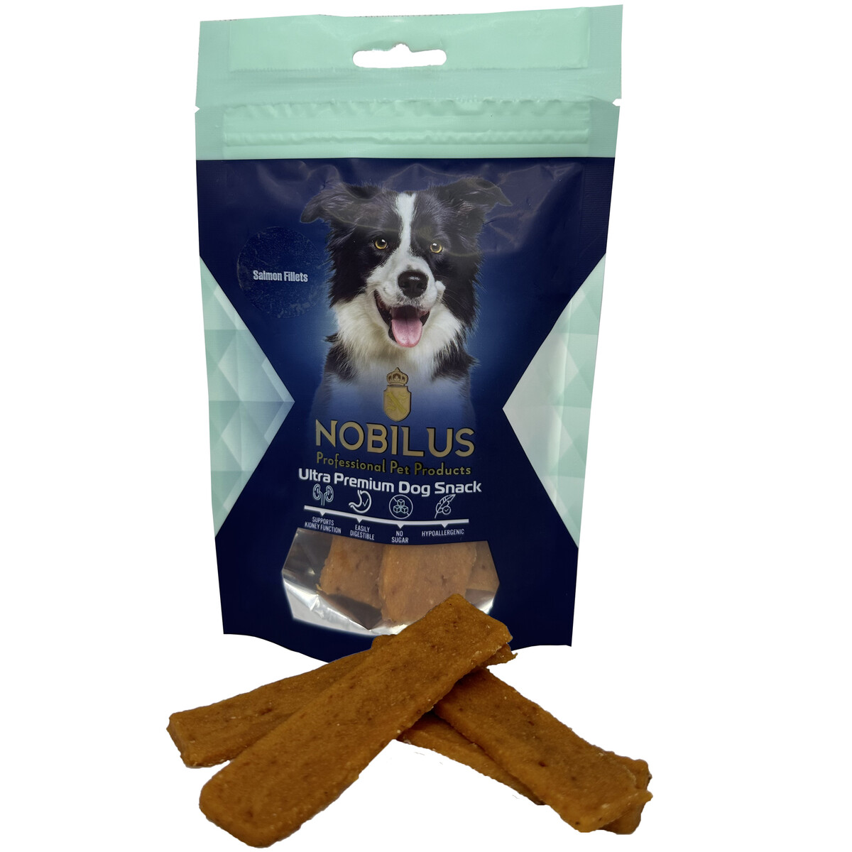  - NOBILUS SALMON FILLETS DOG SNACK