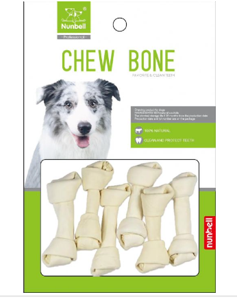  - NUNBELL BEYAZ DÜĞÜM KEMİK 5CM 100'LÜ PAKET