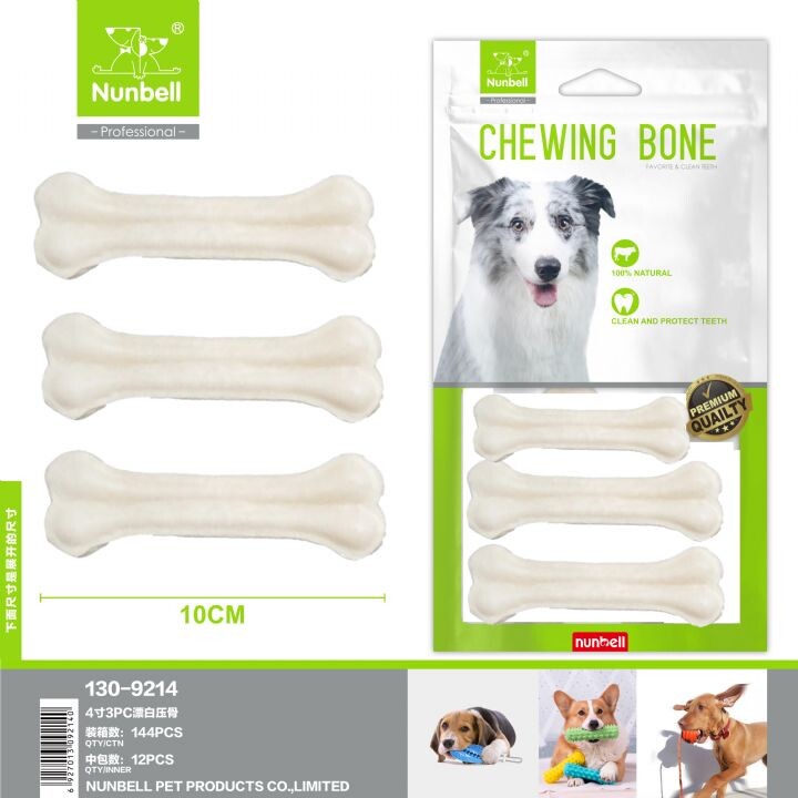  - NUNBELL BEYAZ PRES KEMİK 10CM 3'LÜ