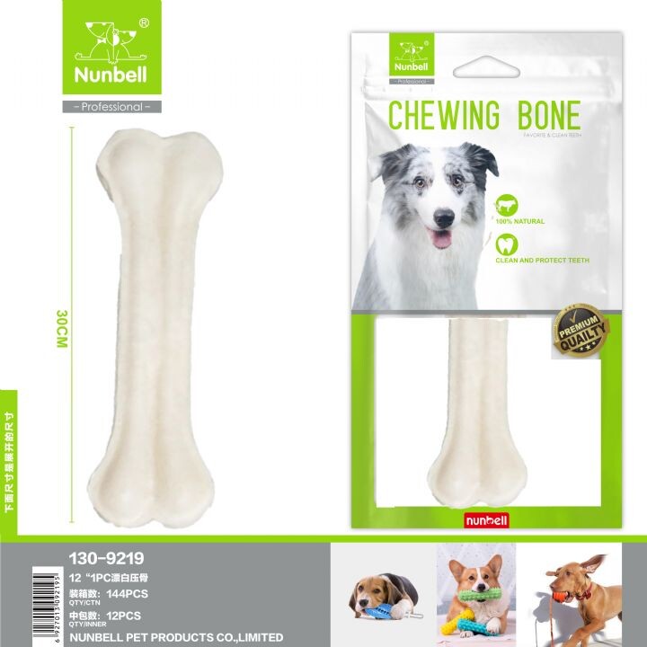  - NUNBELL BEYAZ PRES KEMİK 30CM 1'Lİ