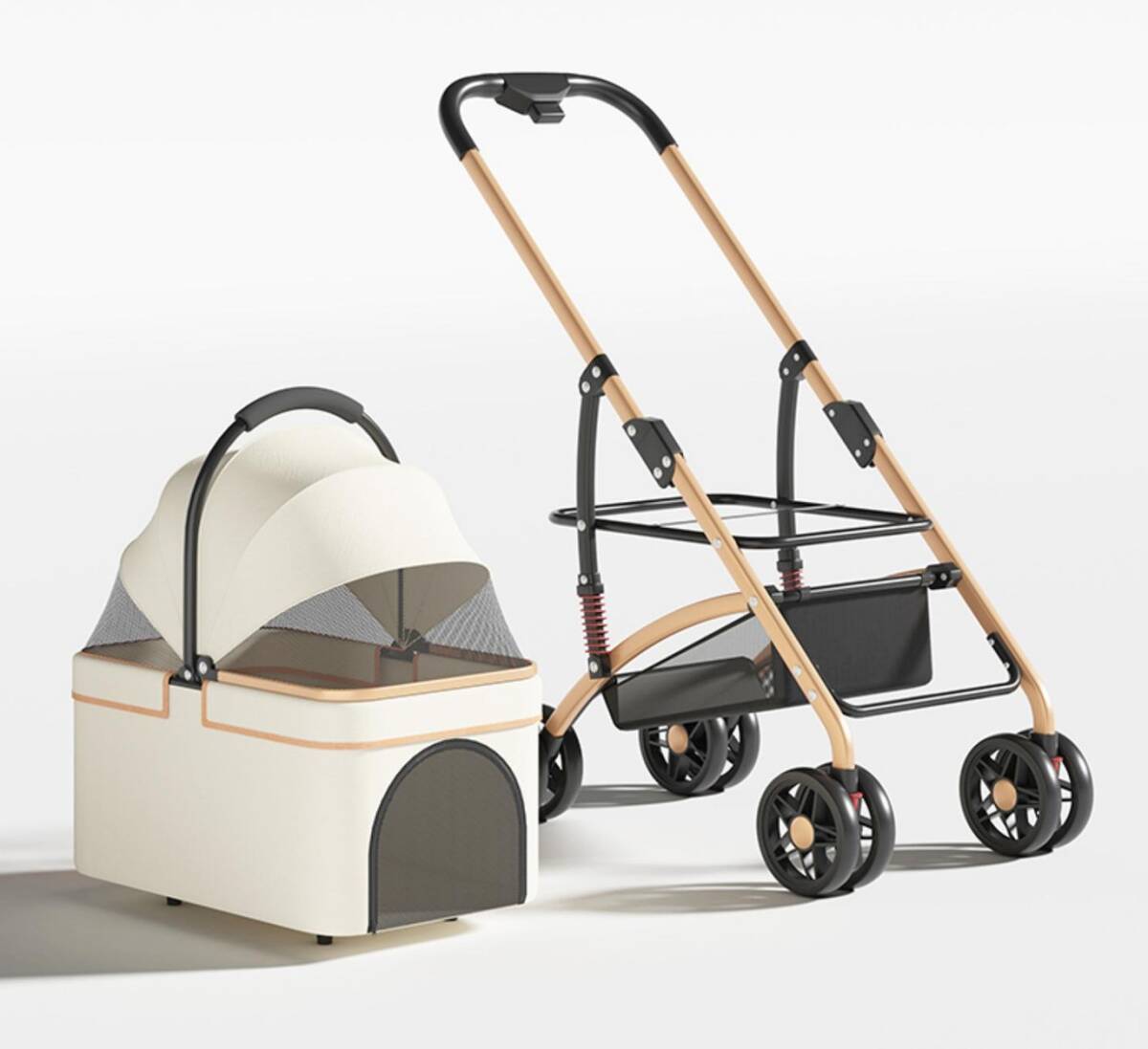 NUNBELL BOB TAŞIMA ARABASI KREM