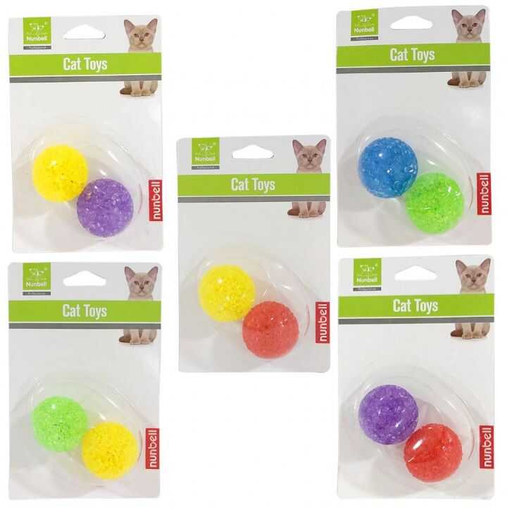 Nunbell İkili Kedi Oyuncak Top