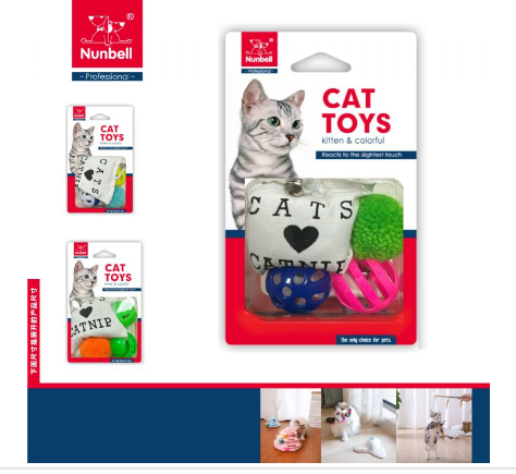  - NUNBELL KEDİ OYUNCAĞI 4 PARÇA