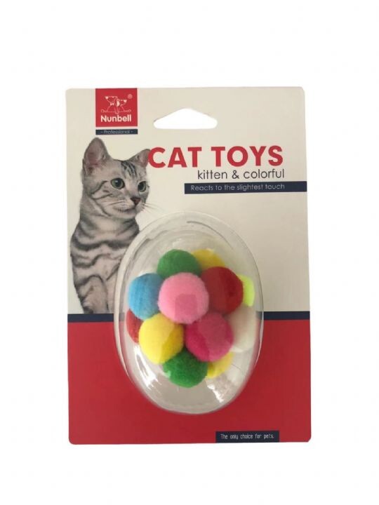 NUNBELL - NUNBELL KEDİ OYUNCAGI GÖKKUŞAGI TOP NUNBELL - NUNBELL KEDİ OYUNCAGI GÖKKUŞAGI TOP