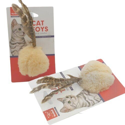 NUNBELL - NUNBELL KEDİ OYUNCAGI TÜYLÜ TOP NUNBELL - NUNBELL KEDİ OYUNCAGI TÜYLÜ TOP