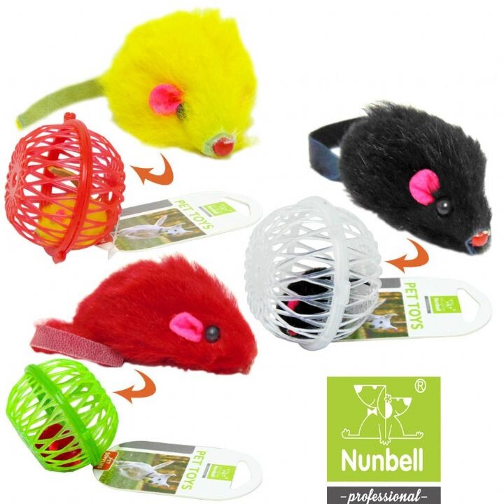NUNBELL - NUNBELL KEDİ OYUNCAK FARELİ KAFES