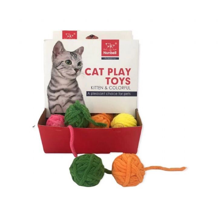 NUNBELL - NUNBELL KEDİ OYUN.KUYRUKLU TOP 36'LI NUNBELL - NUNBELL KEDİ OYUN.KUYRUKLU TOP 36'LI