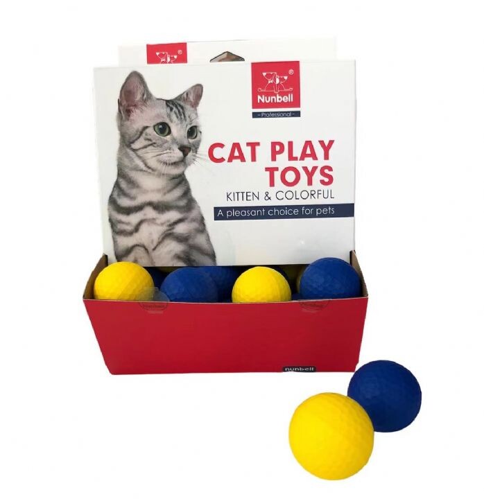 NUNBELL - NUNBELL KEDİ OYUN.SÜNGER TOP 48'Lİ NUNBELL - NUNBELL KEDİ OYUN.SÜNGER TOP 48'Lİ