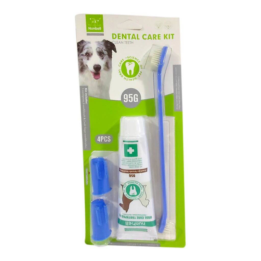 NUNBELL KÖPEK DİŞ MACUNU SETİ ETLİ 100GR
