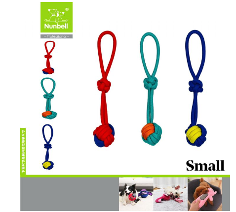  - NUNBELL KÖPEK OYUN DİŞ İPİ DÜĞÜMLÜ UFAK