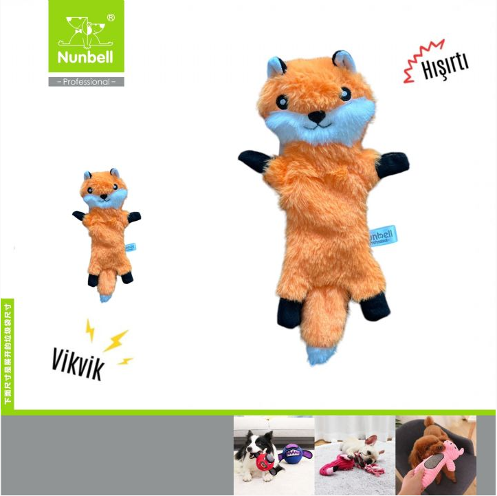  - NUNBELL KÖPEK OYUN PELUŞ TİLKİ