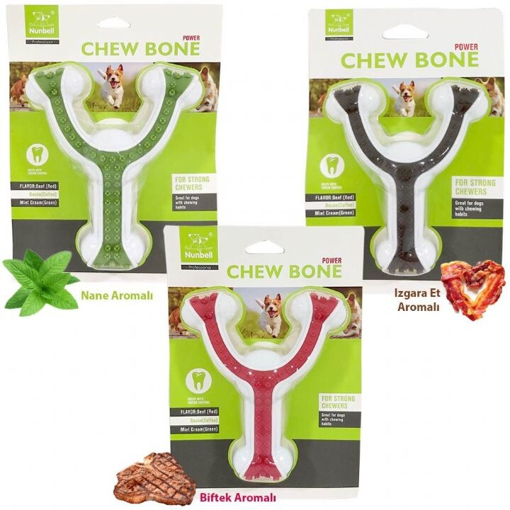  - NUNBELL KÖPEK OYUNCAGI ÇATAL KEMİK S