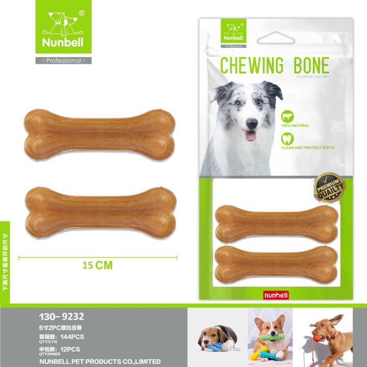  - NUNBELL NATURAL PRES KEMİK 15CM 2'Lİ