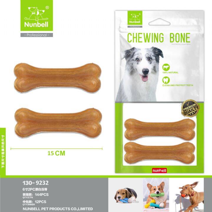 NUNBELL NATURAL PRES KEMİK 15CM 2'Lİ