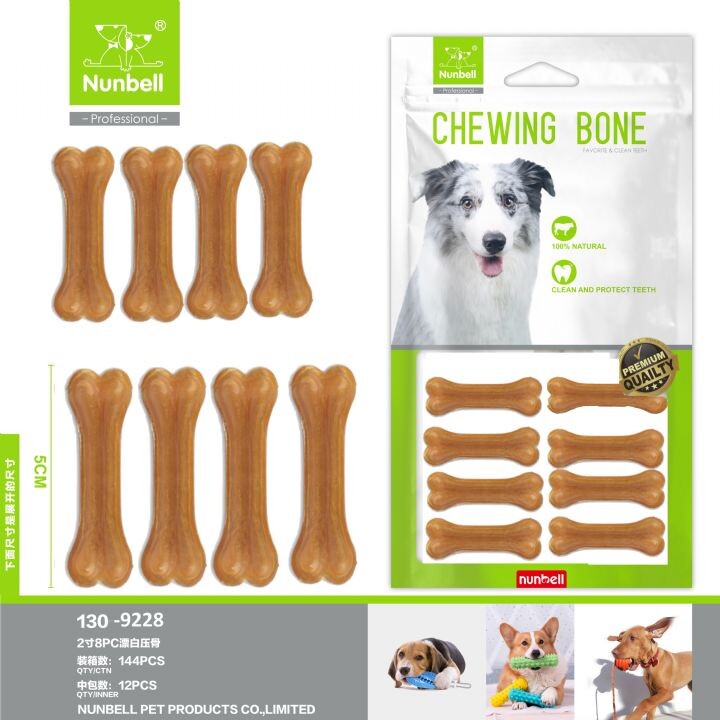  - NUNBELL NATURAL PRES KEMİK 5CM 8'Lİ