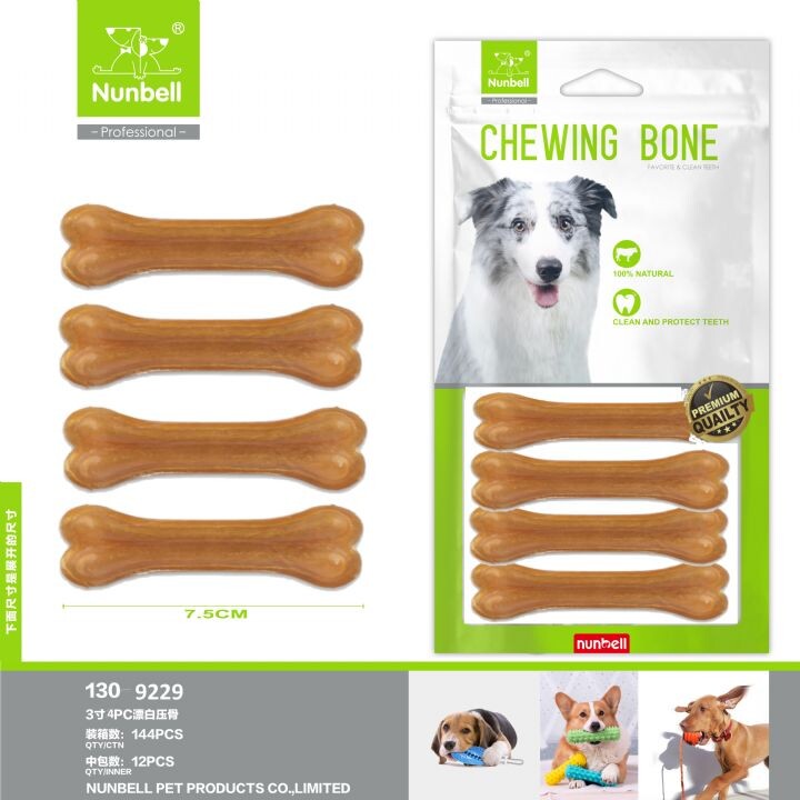  - NUNBELL NATURAL PRES KEMİK 7,5CM 4'LÜ