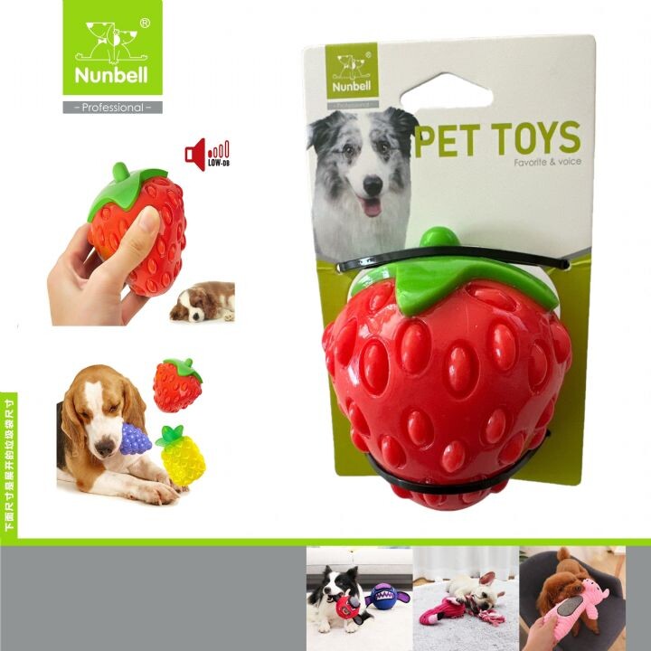 Nunbell Köpek ve Kedi Aromalı Oyuncak Çilek - Thumbnail
