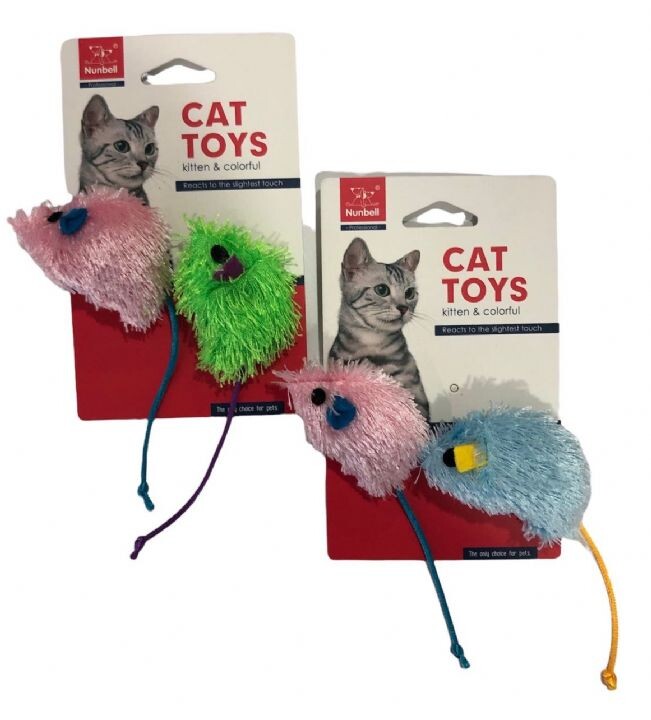 NUNBELL - NUNBELL RENKLİ TÜYLÜ FARE 2'Lİ NUNBELL - NUNBELL RENKLİ TÜYLÜ FARE 2'Lİ