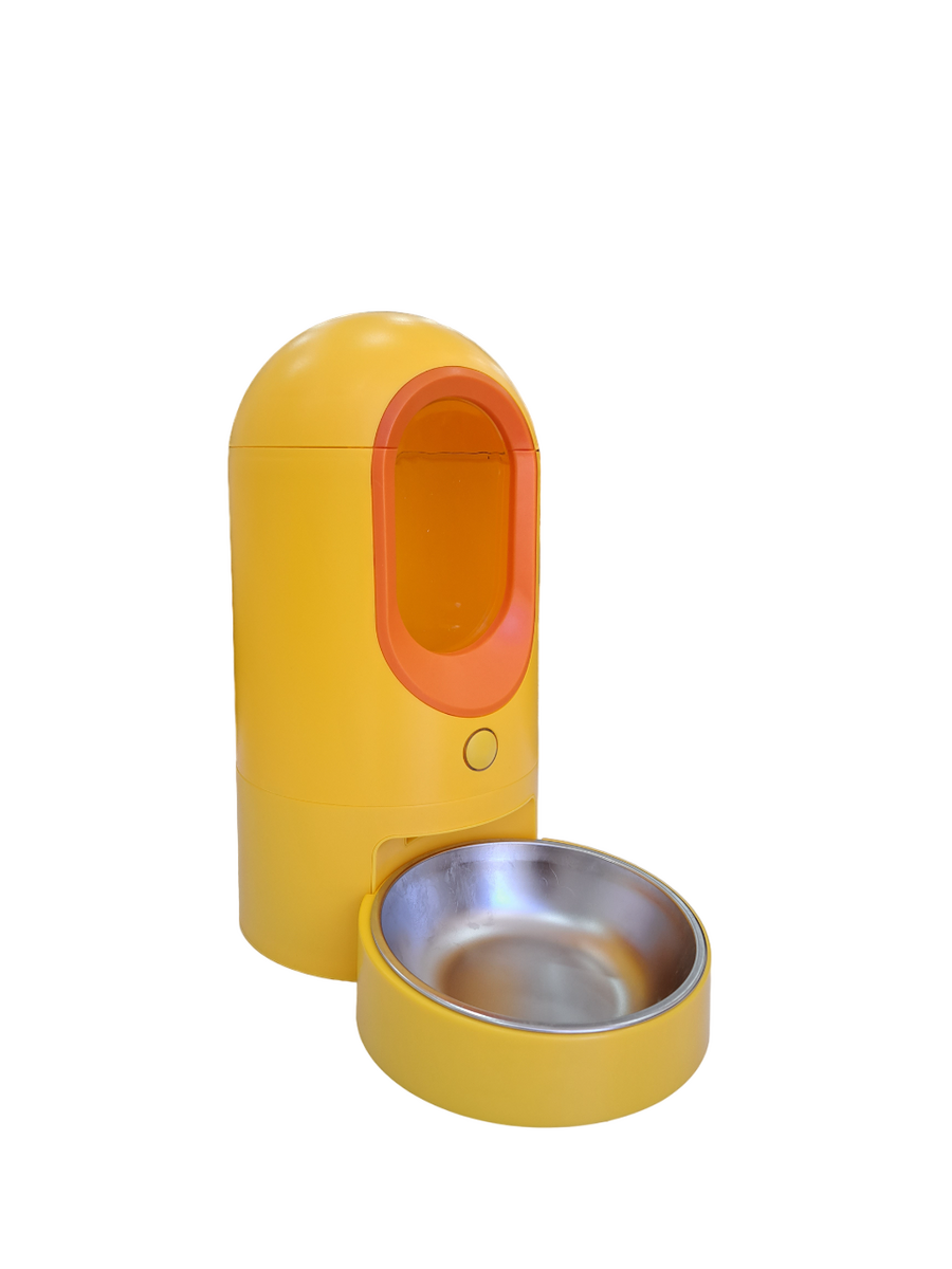 Pakeway Zaman Ayarlı Mama Kabı 2.7 Lt Sarı
