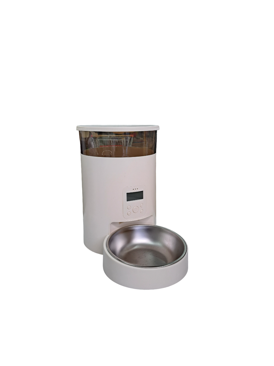 Pakeway Zaman Ayarlı Mama Kabı 4 Lt Beyaz