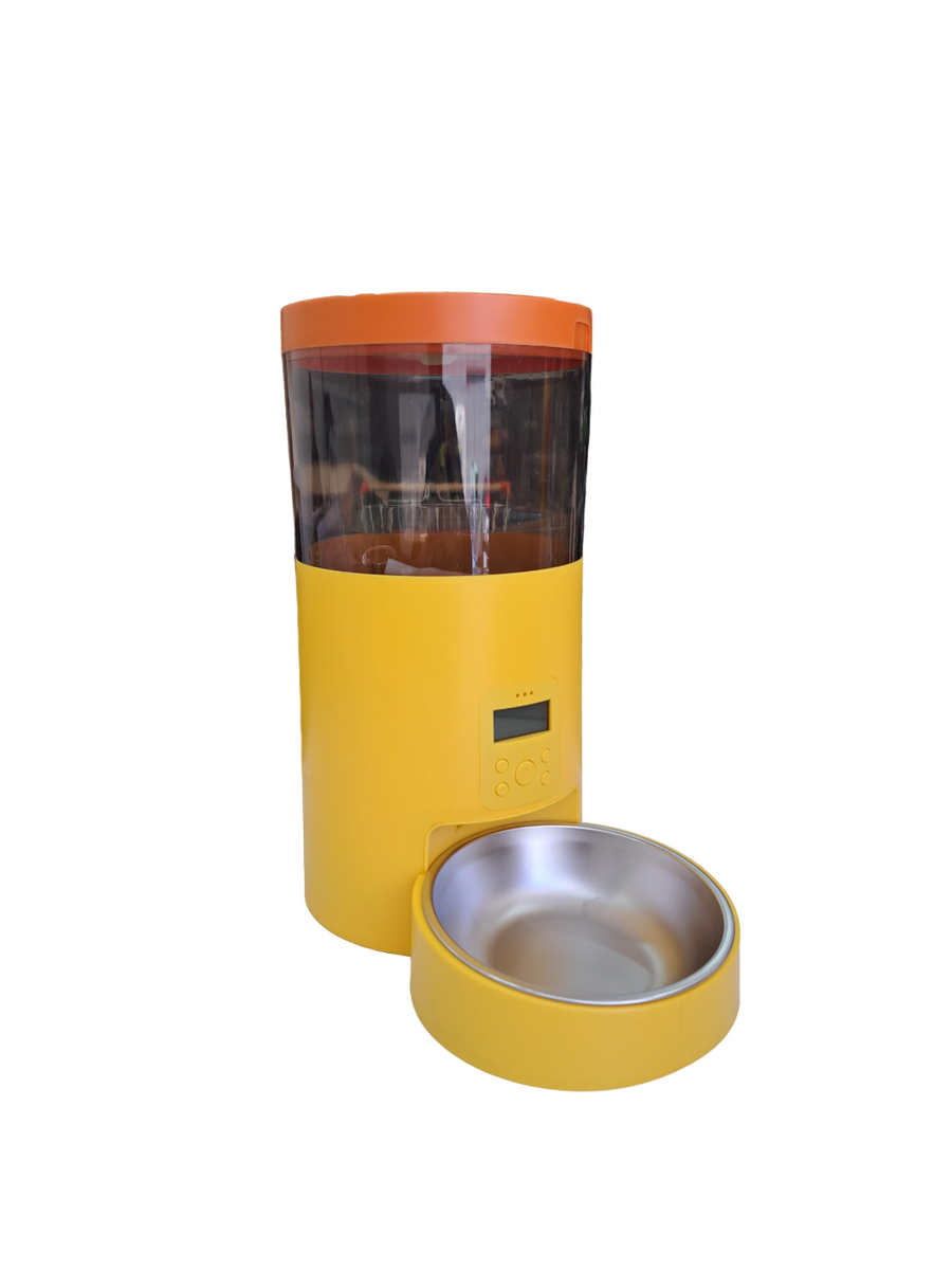 Pakeway Zaman Ayarlı Mama Kabı 6 Lt Sarı
