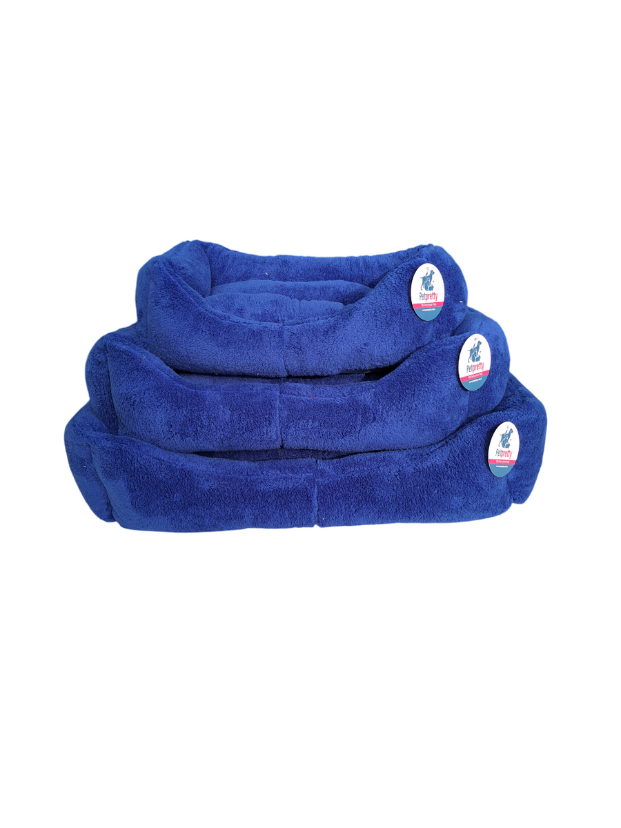 PELUŞ KOLTUK YATAK 3'LÜ SERİ MAVİ