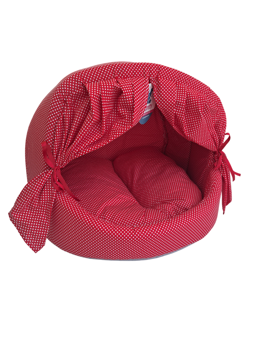 PETPRETTY - FABRIC WITH CURTAIN NEST RED